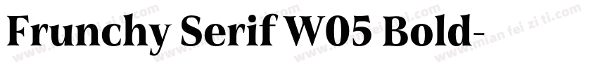 Frunchy Serif W05 Bold字体转换